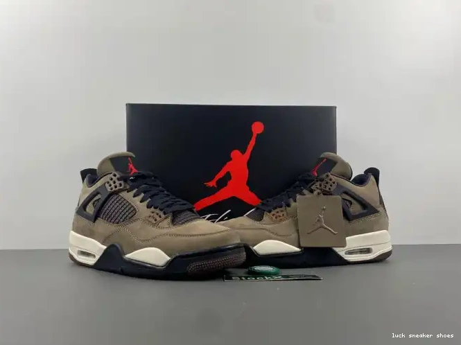 Reps LUCY Scott Retro 4 Air Brown x Travis Jordan AJ4-882335 TS 0420